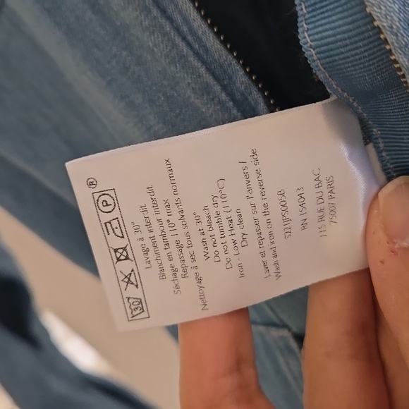 Sezane Bob 100% cotton Denim Jumpsuit - Picture 8 of 10